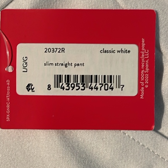 Spanx Ankle Pants Slim Straight Shaping Elastic Waist Large - Picture 4 of 7